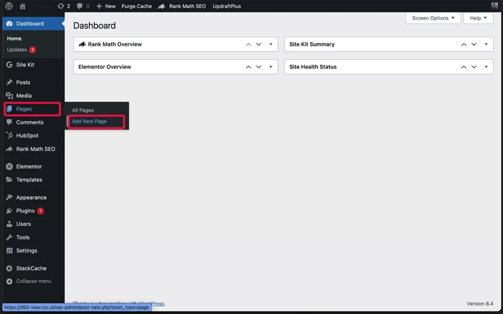 Step 3: Prepare Your WordPress Page