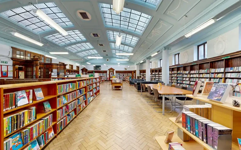 Main reading hall captured in the 360 virtual tour
