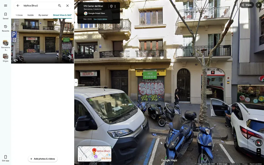 Idyllica Wine Store Street View Before