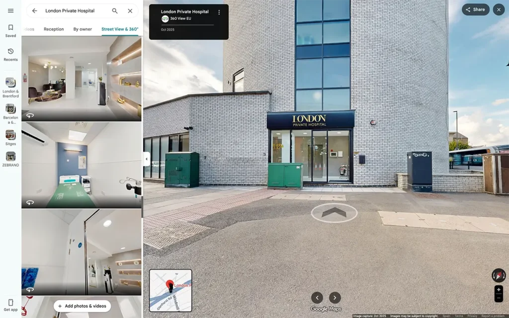 London Private Hospital Street View After