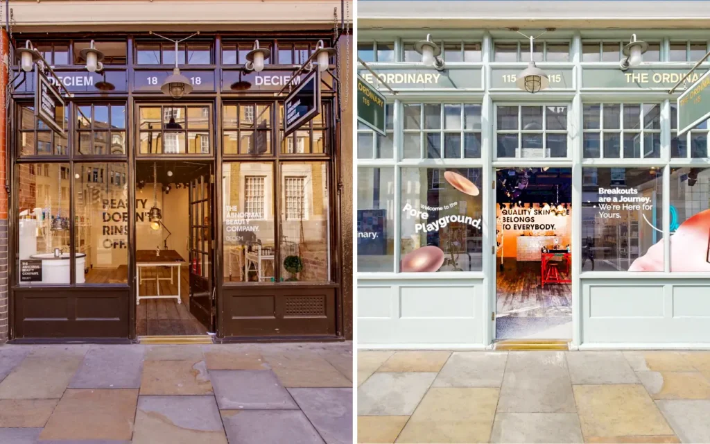 The Ordinary Store Before and After